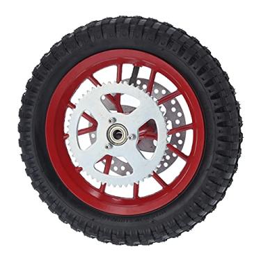 Imagem de Pneu de Aro de Roda Traseira de 12,5 X 2,75 pol., Roda Traseira de Aro de Pit Bike para Mini Bicicleta de Sujeira de de 2 Tempos, Rotor de Disco de Freio de Pneu de