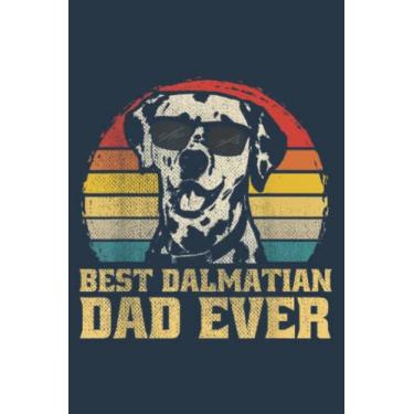 Imagem de Best Dalmatian Dog Dad Father Papa Puppy Funny Retro: Study Notebook, 6 x 9 inches, 120 pages