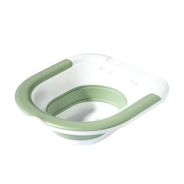 Imagem de Banho de assento para cuidados pós-parto, banho de assento para assento sanitário,Banheira para lavatório ergonômica portátil para banho de assento - Bacia de banho de assento dobrável pós-parto banho