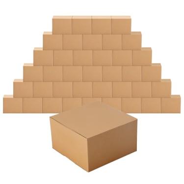 Imagem de Edenseelake Pacote com 40 Caixas de Remessa de 7 X 7 X 4", Pequenas Caixas de Papelão para Embalagem, Mudança, Envio, Marrom