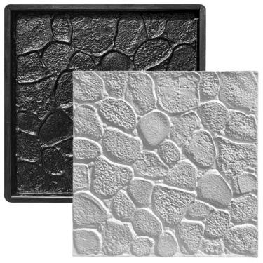 Imagem de Forma 3d Pedras Rusticas Parede E Calçada 50x50 - Xmoldes Formas 3D