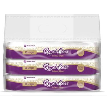 Imagem de Lenço Umedecidos Royal Care Intimus Wipes Marmber's Mark Pack com 3 Un