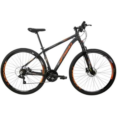 Imagem de Bicicleta Aro 29 Rino Everest 24v – Freio Hidráulico, SHIMANO TZ (Preto/Laranja, 21)