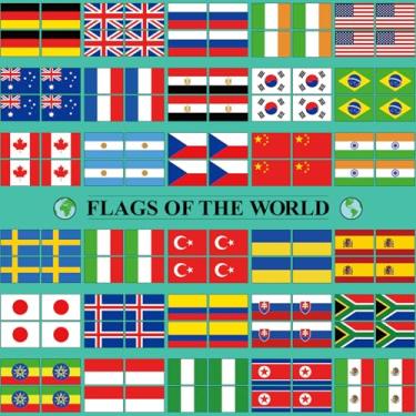 Imagem de 3000 pçs adesivos de bandeira do mundo para crianças adesivos de bandeira de país pequenos adesivos de passaporte internacional bandeiras do mundo adesivos minúsculos para gráfico de recompensas escolares sala de aula decoração de casa quarto (multicolorido, bandeira)