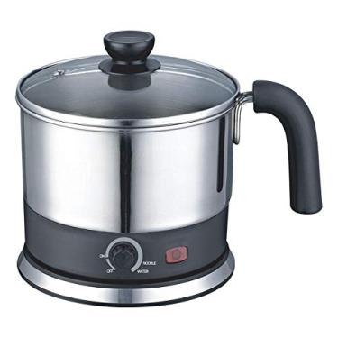 Imagem de HELLO HOME Olá 1,2L Aço Inoxidável Elétrico Ss Multi Cooking Pot, Cozedor Rápido De Macarrão