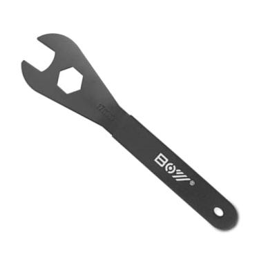 Imagem de XIAOCUNCN Chave inglesa de bicicleta, conjunto de chave de cone de bicicleta, multifuncional durável, aço carbono, (13, 14, 15, 16, 17, 18, 19 mm) Removedor de instalação de porca do eixo do cubo da