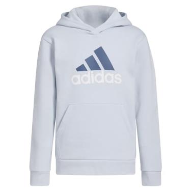 Imagem de adidas Pulôver com capuz de lã gráfico de manga comprida para meninas, Halo Blue, 6