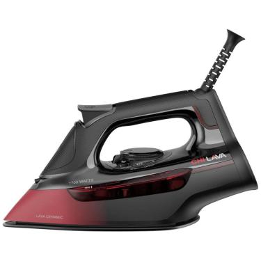 Imagem de Ferro de Passar á Vapor com Base de Cerâmica e Cabo Extra Longo, 1700W, 110v, CHI 13130, Vermelho