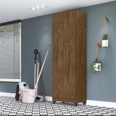 Imagem de Armário Multiuso Ambiente New Iris Castanho Wood - Moval