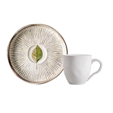 Imagem de Conjunto com 6 Xícaras De Café com 6 Pires Bio Evergreen - Porto Brasi