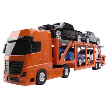 Imagem de Caminhão Infantil Petroleum Cegonheira 32cm - Roma Brinquedos