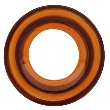 Imagem de Jogo de pratos Indianos rasos vidro pintado alta temperatura - 4 peças (diam. 27 cm)