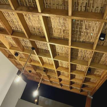 Imagem de 1,5mt - Forro de Bambu para Pergolados, Área Gourmet, Etc Placa de 1,50x1,00