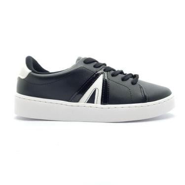 Imagem de Tênis Casual Vizzano Feminino 12141032, 35, Preto, Branco