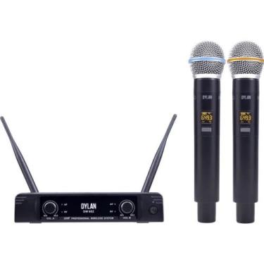 Imagem de Microfone Sem Fio Duplo Digital UHF Dylan DW-602 Max - Dylan do Brasil