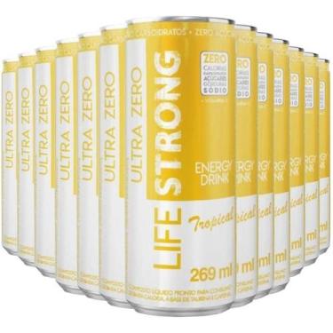 Imagem de Energético Life Strong Energy Drink 12 Unidades Tropical, Único, Tropi