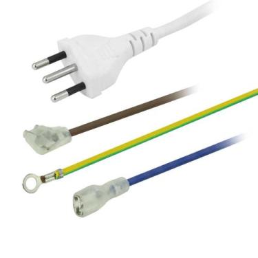 Imagem de Cabo de Força Universal 10A Branco - Ar-Condicionado e Micro-ondas - G