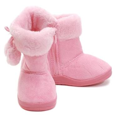 Imagem de Bota Infantil Feminina Cano Baixo Com Pelúcia