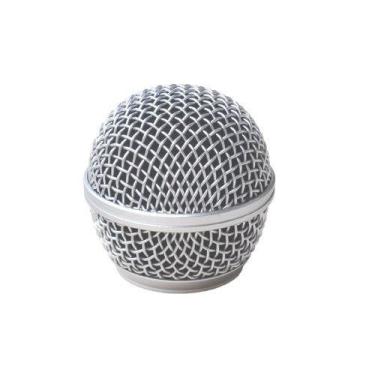 Imagem de Globo Para Microfone Profissional Csr Ht 58 Original, Prata