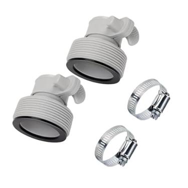 Imagem de Adaptador de mangueira de bomba de filtro de piscina de substituição de 2 peças de 3,8 cm a 3,1 cm para Bestway para bombas de filtro Coleman