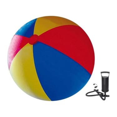 Imagem de TTETTZ Bola de praia inflável interativa Toy dobrável Verão Summer Pai interação infantil Game Giant Giant Giant Toy Skimming Pool Ball, Diâmetro 120cm