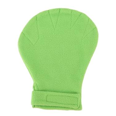 Imagem de Açúcar de planador de luva resistência a mordida de pequenos animais ligando luva calmante para planador de açúcar lidando lidando com material de pelúcia premium tamanho ajustável (Verde)