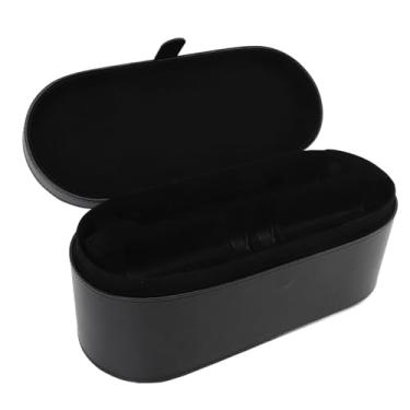 Imagem de Caixa de Transporte de Viagem, Splash Proof PU Couro de Couro Portátil Secador de Cabelo Transportar Bolsa de Acessórios para Cabelos Saco de Armazenamento para Ferros de (Estilo