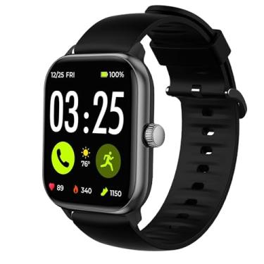 Imagem de Compatível com as pulseiras Spade & Co Health Smartwatch 4, pulseiras macias de substituição de silicone com fivela de aço inoxidável compatível com smartwatch Spade & Co Health 4 4 polegadas (preto)