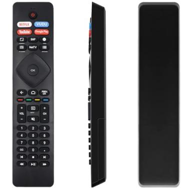 Imagem de Amiroko NH800UP RF402A-V14 Substituição de controle remoto para Smart TV LED Philips 43PFL5604/F7, 50PFL5704/F7, 55PFL5604/F7, 55PFL5704/F7, 65PFL5604/F7, 65PFL5704/F7, 75PFL5777, 75PFL5777. 04/F7