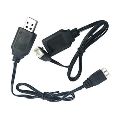 Imagem de FainWan 2pcs USB Charger Cable 1A with XH-3P Connector Compatible with Ho-sim Q903 Q905 Axi-al SCX10 2S 7.4V LiPo Battery RC Car Rock Crawler FPV Drone Quadcopter