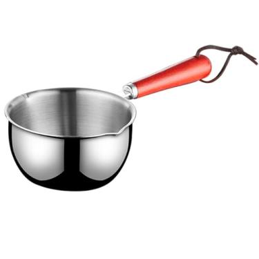 Imagem de Aquecedor de manteiga, aquecedor de leite, panela de café de chocolate, mini panela com bico duplo (500 ml)