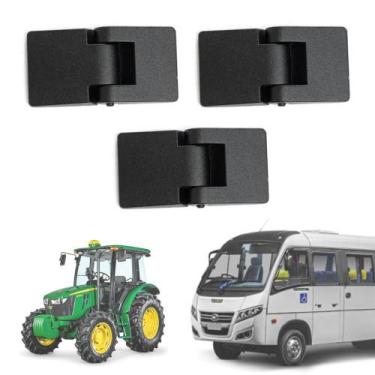 Imagem de Kit 3 Dobradiças Externas P/ Porta Agrícola ônibus Uso Geral - UN / 3 