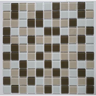 Imagem de Pastilha De Vidro Cristal Mix Glass Mosaic 30cmx30cm (placas) Bege