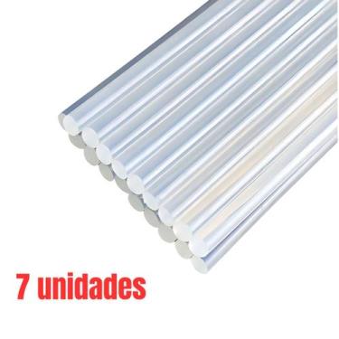 Imagem de Kit 7 bastões de cola quente para pistola 7mm X 30cm - JN ECOMERCE LTD