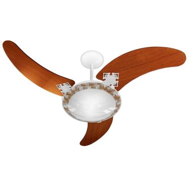Imagem de Ventilador De Teto Venti-delta Delta Ventus Com 3 Pás Mogno / Branco 220v