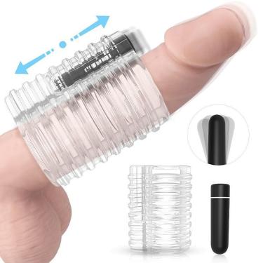Imagem de Masturbador Recarregável Com Saliência E Com Vibração - S Hande - Transparente