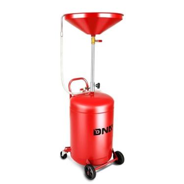 Imagem de DNA MOTORING Tanque de drenagem de óleo residual de 21 galões, escorredor de óleo portátil operado a ar com altura de funil ajustável, capacidade de transferência de fluido e drenagem nas rodas, TOOLS