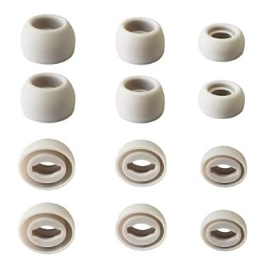 Imagem de Luckvan Ponteiras De Silicone Para Fones Ouvido Galaxy Buds Pro, 6 Pares, Lms, Branco