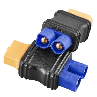 Imagem de ZHOFONET Conector Fêmea Xt60 Para Macho Ec3, 2 Conectores Moldados Por Injeção Xt60-Ec3, Adaptador De Bateria Rc Drone Lipo Micro Fpv.