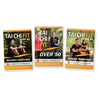 Imagem de YMAA Publication Center Tai Chi Fit Para Maiores De 50 Anos - Conjunto 3 Dvds (Dvds Mais Vendidos David-Dorian Ross) Treinos Iniciantes Que Incluem Exercícios Em Pé, Sentado E Equilíbrio. **Exercíci