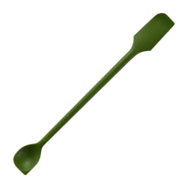 Imagem de DimyFew Espátulas de silicone para cozinha, utensílios para assar, colher para maquiagem, loções, produtos de beleza, condimentos, cremes faciais, Verde