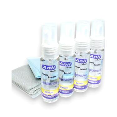 Imagem de Kit Limpa Lentes para Óculos com 4 Limpadores e 2 Flanela Magic Cloth, Antiembaçante, Secagem Rápida