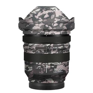 Imagem de Adesivo de lente de câmera revestimento protetor de corpo película protetora decalque skin para Panasonic Lumix S 16-35mm F4 16 35 F 4 (Camuflagem de campo)