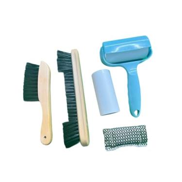 Imagem de kowaku Conjunto de escovas para limpeza de mesa de bilhar, limpador de superfície de mesa de bilhar, acessório de sinuca fácil de usar, prático com cabo de, Madeira