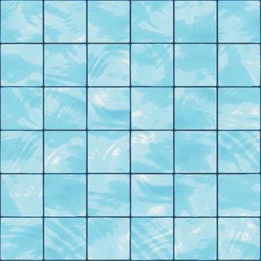 Imagem de Papel de Parede Adesivo Quadriculado Mar 2364765 0,58x3,00M - Adesivo 