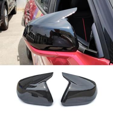 Imagem de Capa de proteção traseira para carro compatível com Mondeo ST Line 2022+ Kit de acabamento de capa de espelho lateral acessórios de carro (preto brilhante)