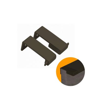 Imagem de Ponteira Para Puxador Facetato Bronze de 18 Mm Pe183 Rometal