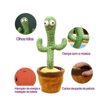 Imagem de Cacto Falante que dança Brinquedo Toca Música Repete a Fala - Dancante