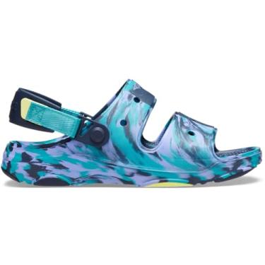 Imagem de Crocs Sandálias clássicas unissex para adultos para todos os terrenos, Azul marinho/multi, 15 Women/13 Men