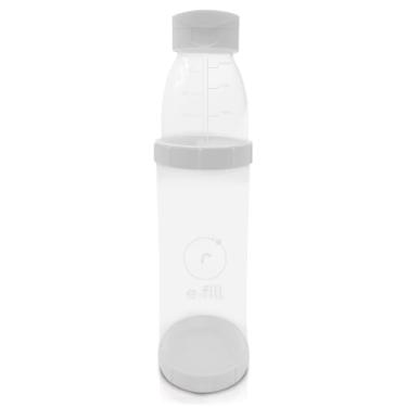 Imagem de Sensible Creations Recipiente de pó reenchido para viagem, 2 compartimentos, dispensador de pó com medidas – Recipiente de pó para proteína em pó, fórmula para bebês, pré-treino para usar em movimento